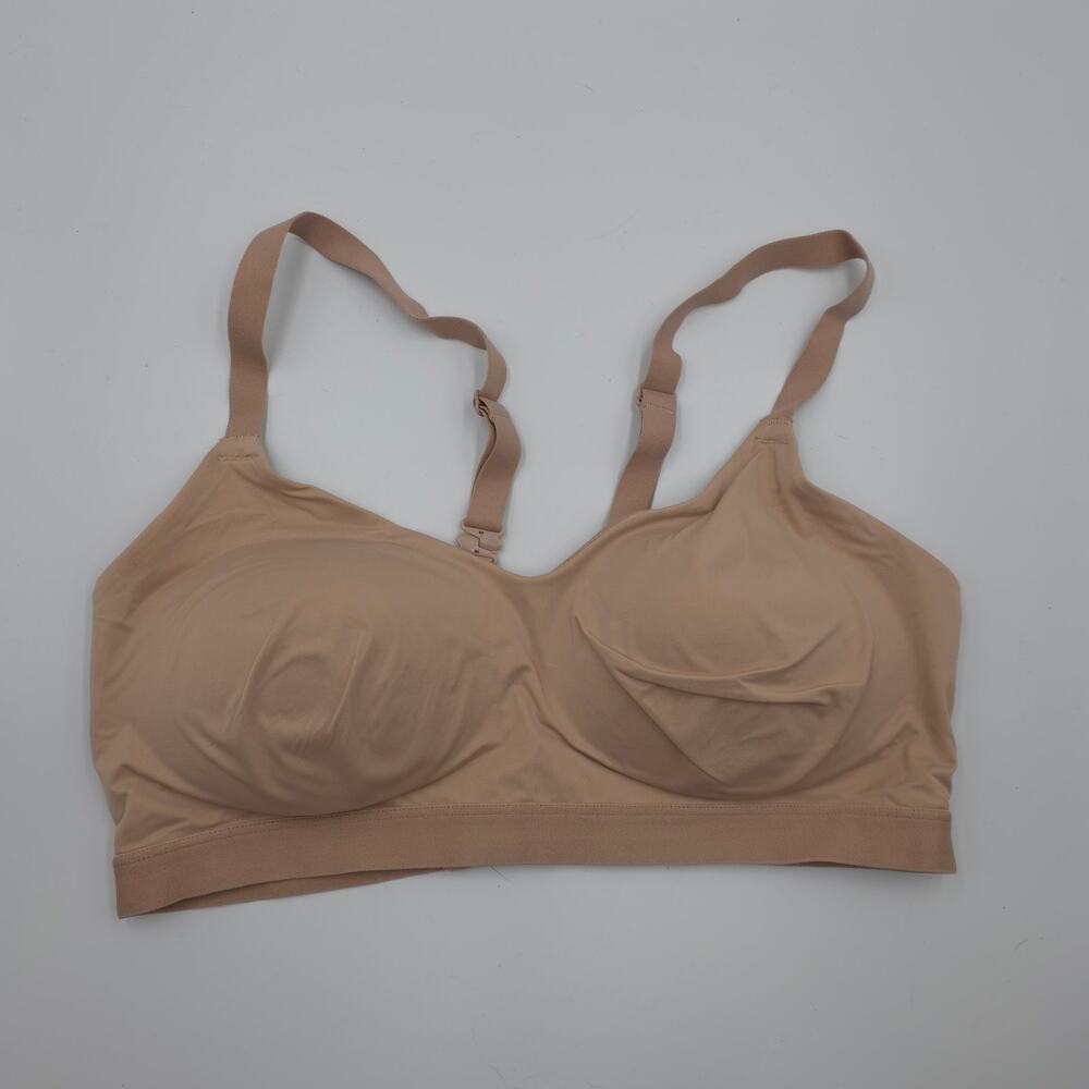 Warner's Wireless All You Need Bralette in Tan Size L